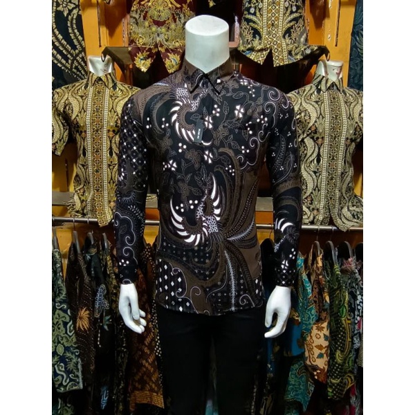 kkemejan Pria Lengan Panjang Slimfit Modern Batik Slimfit Pria batik pria lengan panjang