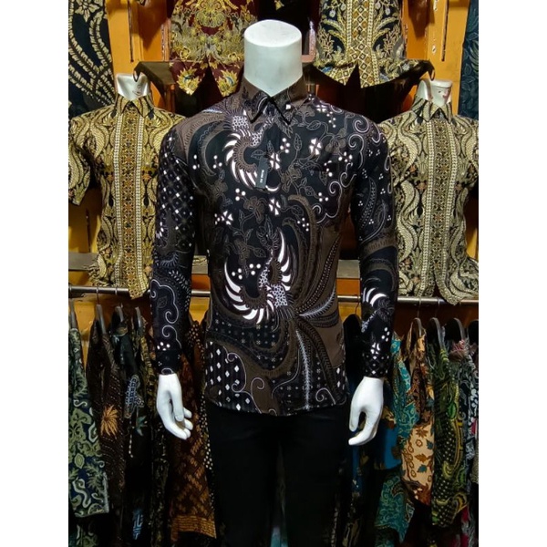 kkemejan Pria Lengan Panjang Slimfit Modern Batik Slimfit Pria batik pria lengan panjang batik simfit