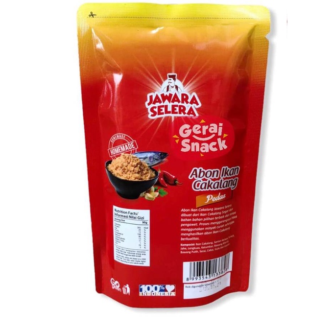 Abon Ikan Cakalang JS Jawara Selera Varian Original &amp; Pedas - 90Gram / Abon Tuna Sipetek