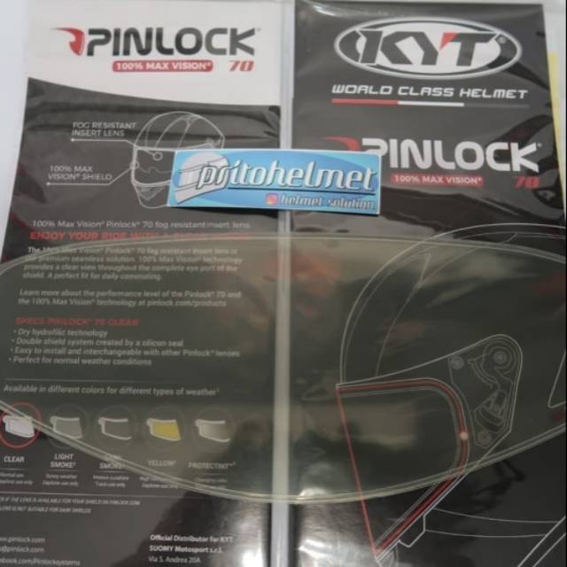 Pinlock KYT NFJ TTR Jet Original