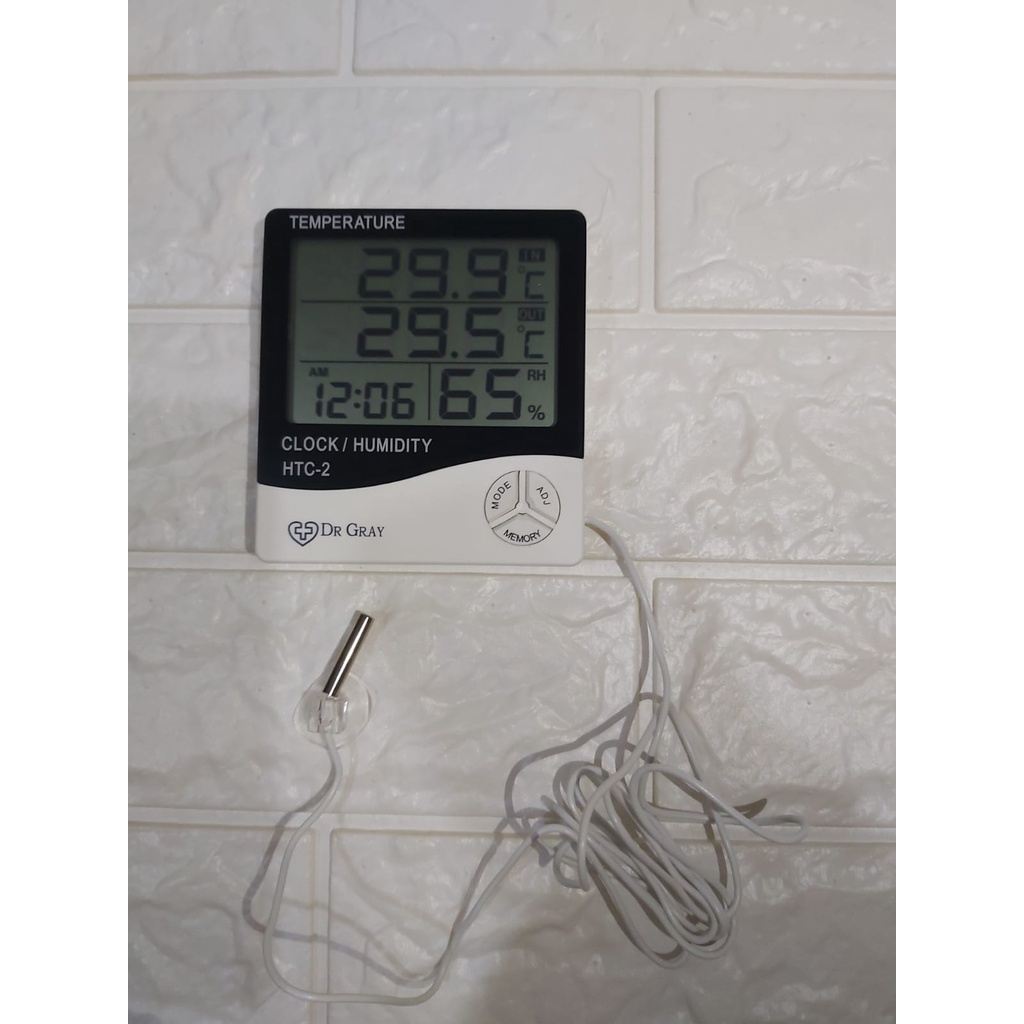 TERMOMETER RUANGAN DR GRAY HTC1 HTC2 HIGROMETER PENGUKUR SUHU KELEMBABAN HYGROMETER