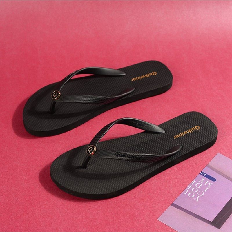 BIG SALE Flip Flop Sandal wanita - Sandal Wedges One Mutiara - Sandal Spon Ringan