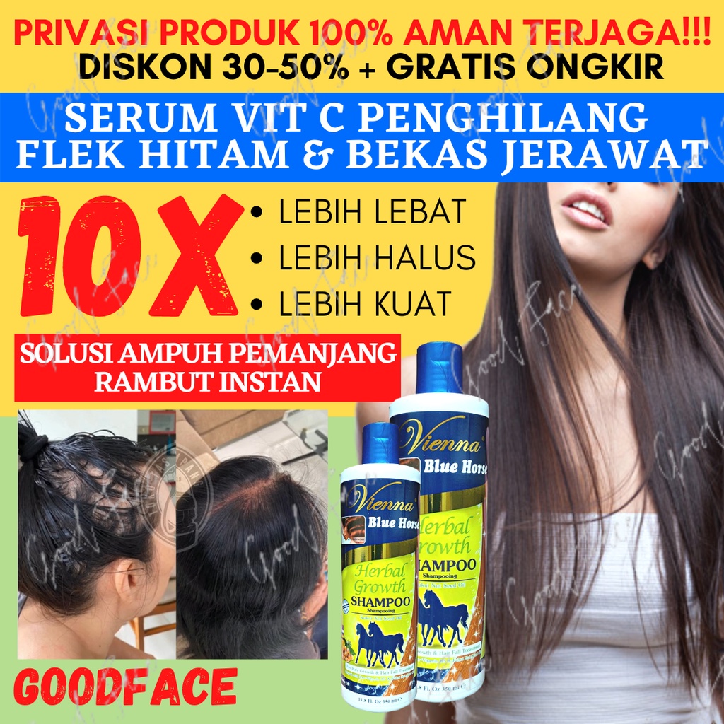 SHAMPO KUDA VIENNA HERBAL GROWTH 350ML BPOM SAMPO KUDA PENUMBUH RAMBUT SAMPO PEMANJANG RAMBUT