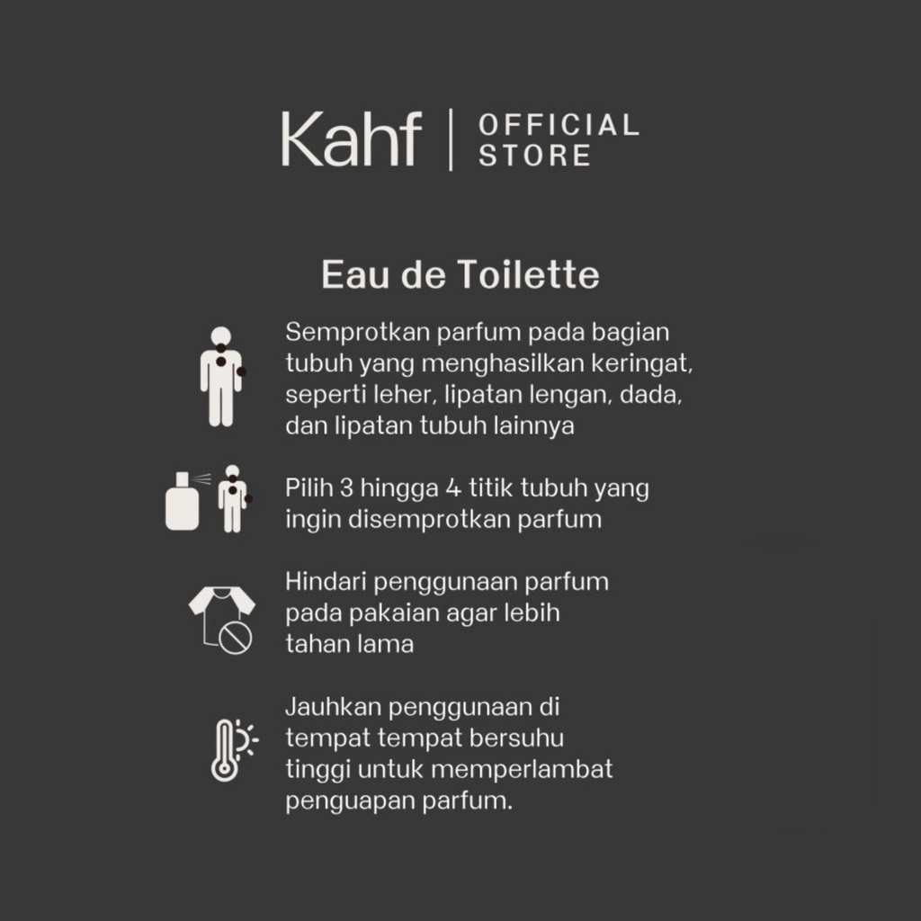 KAHF Parfum Eau De Toilette EDT &amp; Eau De Parfume EDP - Parfum Pria Semua Varian