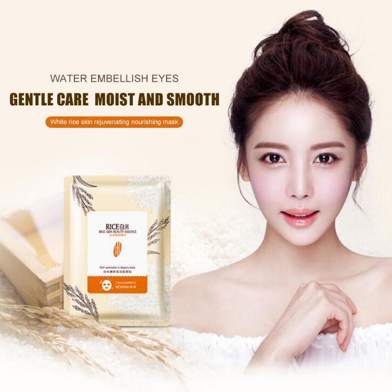 Rorec Hchana White Rice Cleaned Skin Beauty Essence Sheet Mask