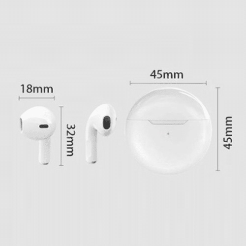 ANG EARPHONE BLUETOOTH PRO6 TWS WIRELESS 5.0 / EARBUDS HD BASS LONG BATTERY