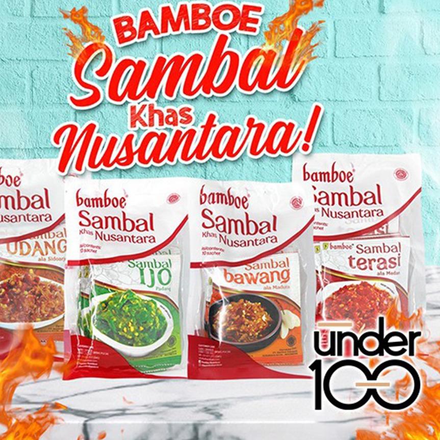 

✤»New Arrival/❤ Under100 ❤ Bamboe Sambal Khas Nusantara | Sambal Terasi | Ijo | udang isi 10 sachet HALAL❤ Under100 ❤ Bamboe Sambal Khas Nusantara | Sambal Terasi | Ijo | udang isi 10 sachet HALAL/termurah se indonesia