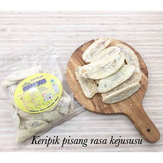 

Keripik pisang rasa keju susu oleh oleh lampung