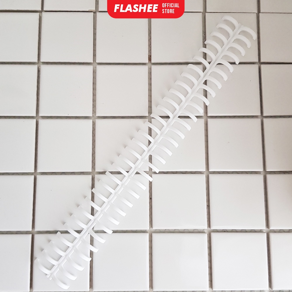 

Flashee Ring Binder Strip Putih Spiral Binding Strip DIY Loose Leaf Notebook