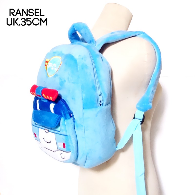 tas ransel poli amber impor esklusif pesawat police polisi ransel sekolah baby kids kado