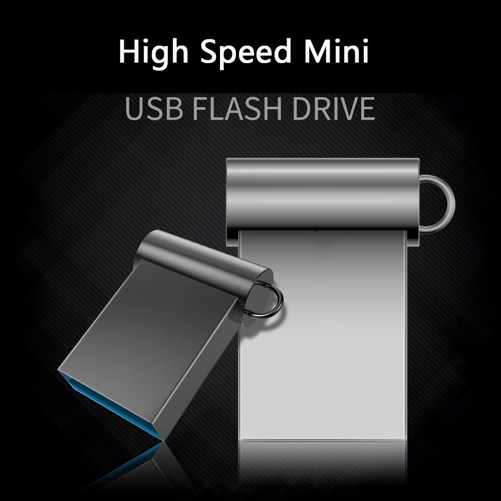 Flashdisk USB Mini Portable High Speed 4GB / 8GB / 16GB / 32GB / 64GB / 128GB Warna Hitam / Silver