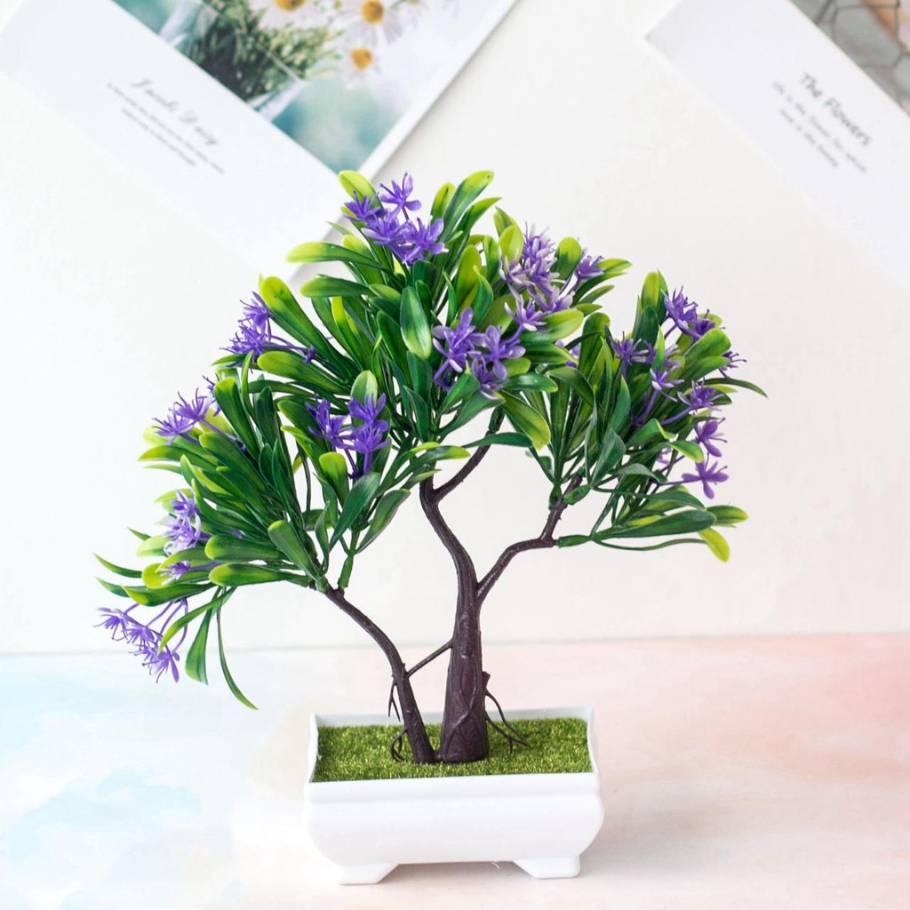 NM354 bunga plastik/panjang bunga artificial / Vas Petak-Biru