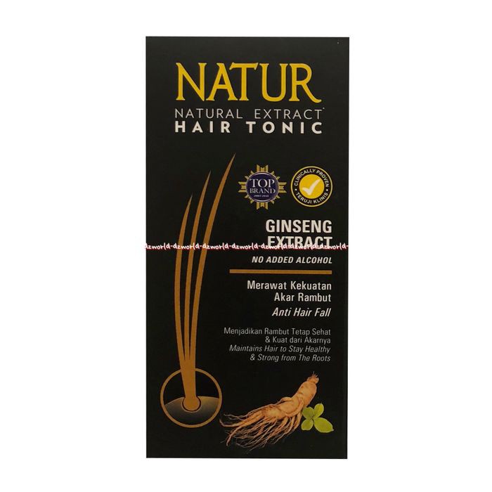 Natur Natural Hair Tonic Ginseng Extract 140ml Penyubur Rambut Rontok