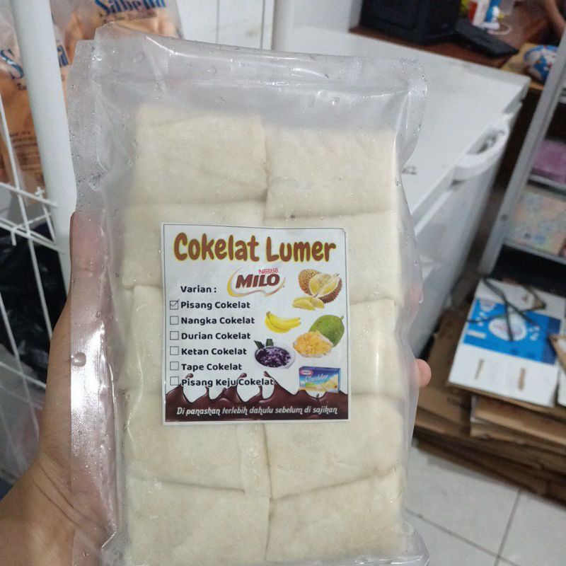 

Pisang coklat lumer isi 10