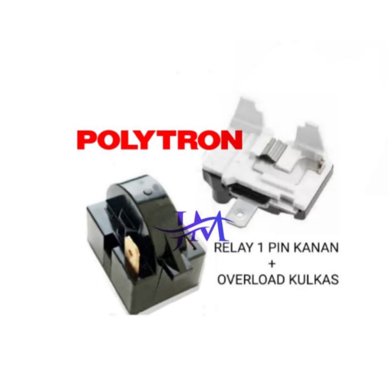 Relay Ptc Overload kulkas Polytron 1 pintu