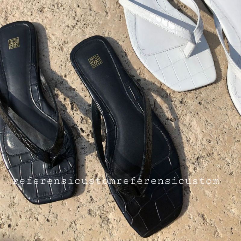 Sandal Teplek Jumbo Croco Sandal Teplek Besar Flatsandal Big Size