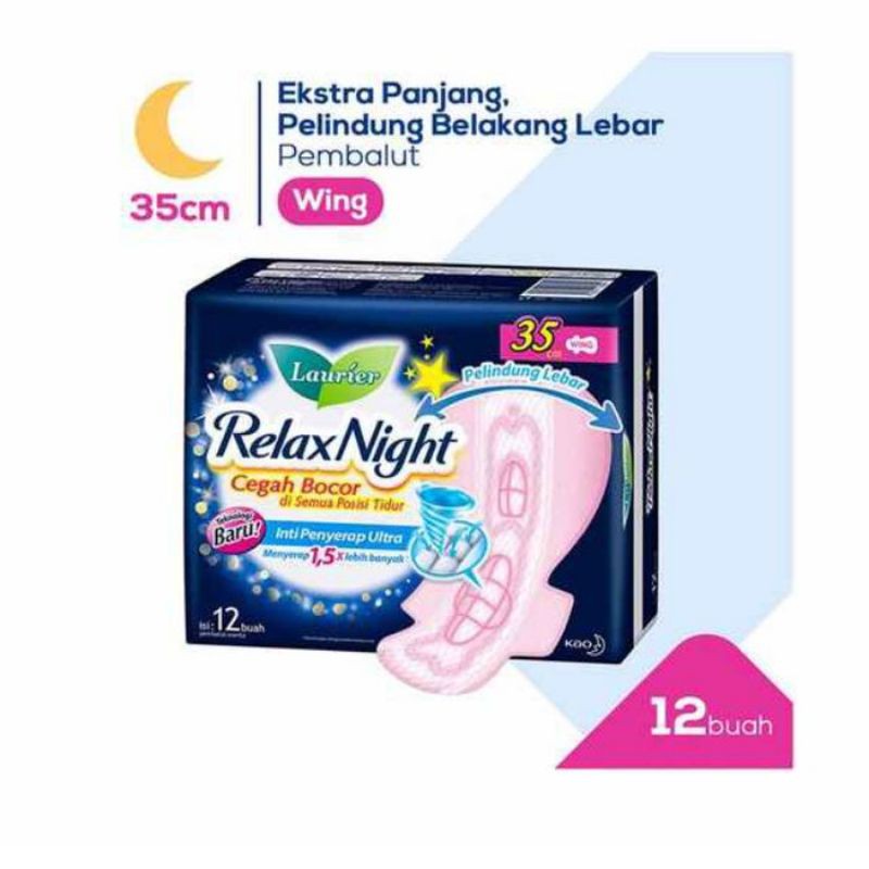 Laurier relax night 30cm dan 35cm