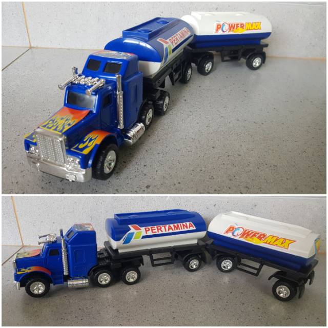 Mainan Mobil Truck Tanki Bensin Pertamina - Diecast Mobil Tangki Pertamina