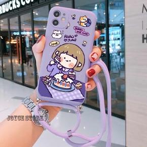 Telah Hadir.. [UV06] Softcase Macaron Karakter + Tali For Oppo A15 A16 A5S - Kesing A11K A3S A52 A54