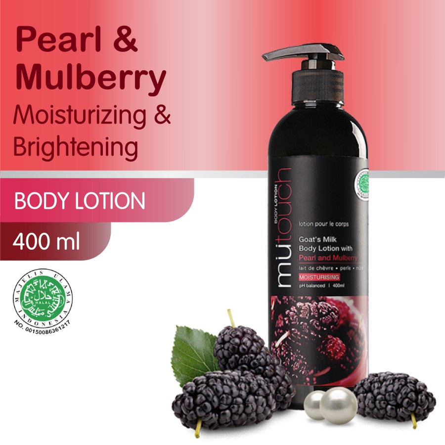 ★ BB ★ MuTouch Goat's Milk Body Lotion Pearl and Mulberry 400ml