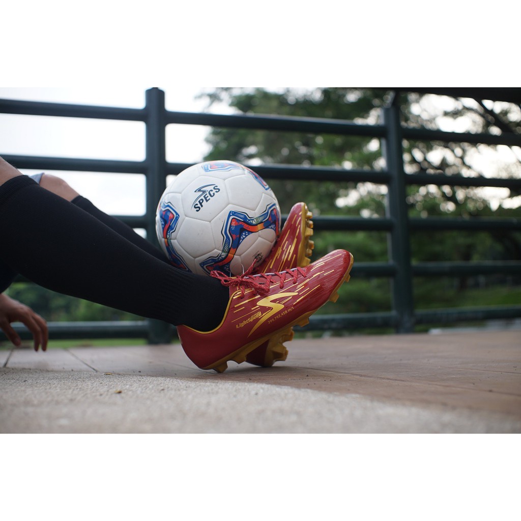 Sepatu Bola Specs Accelerator Light Speed Reborn FG - Maroon Red Original
