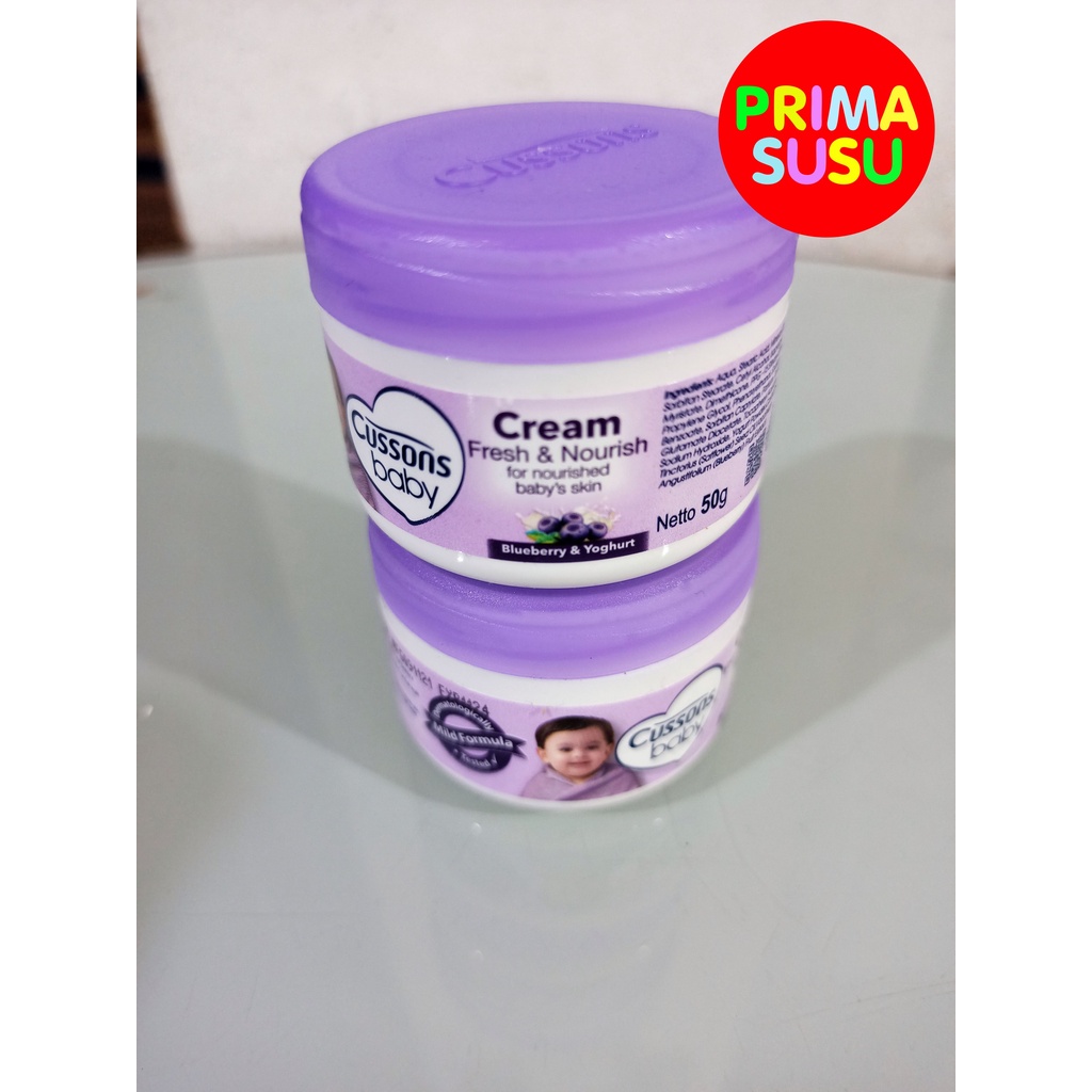 Cussons Baby Cream Fresh &amp; Nourish Blueberry &amp; Yoghurt 50 GR