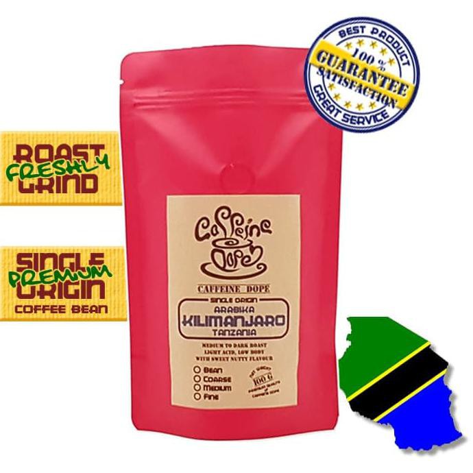 

Kopi Arabika Kilimanjaro Tanzania 100 Gr - Bean/Biji & Ground/Bubuk - Bean - Biji