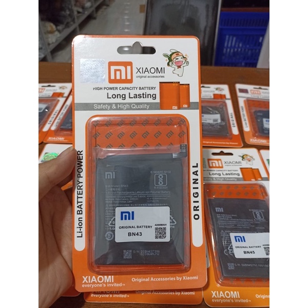 Baterai xiaomi BN 43 / Redmi Note 4X original Battery Batrai Batre