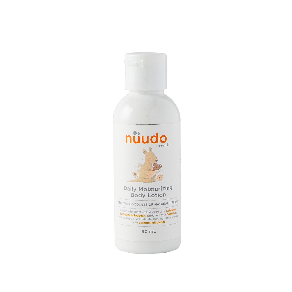 Nuudo Daily Moisturizing Kids Baby Body Lotion Krim Anak Bayi Travel Size 60ml