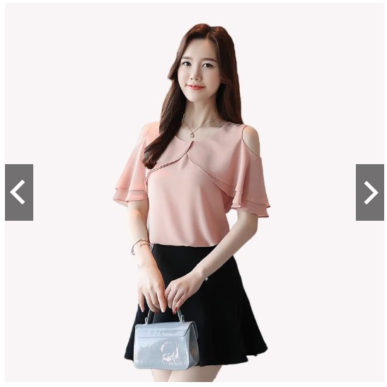 Fifi Fashion Blus Gaya Korea Model Terbaru Variasi Open Shoulder Via