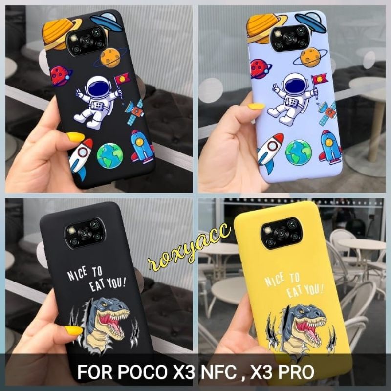 CASE POCO X3 NFC , POCO X3 PRO SOFTCASE MOTIF ASTRONOT  , DINOSAURUS SILIKON CASING ULTRATHIN