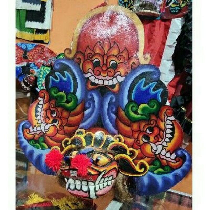 kucingan murah / barongan devil reog tik jaranan ganongan kaos bopo pecut bopo  bujang ganong