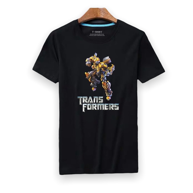 Lilipop Kaos Tshirt  Pria Transformer Optimus Prime Baju Distro Basic Lengan Pendek Cowok Kasual