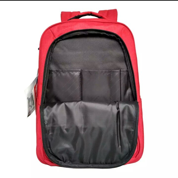 Carboni tas ransel laptop pria dan wanita tas punggung original - red + rain cover