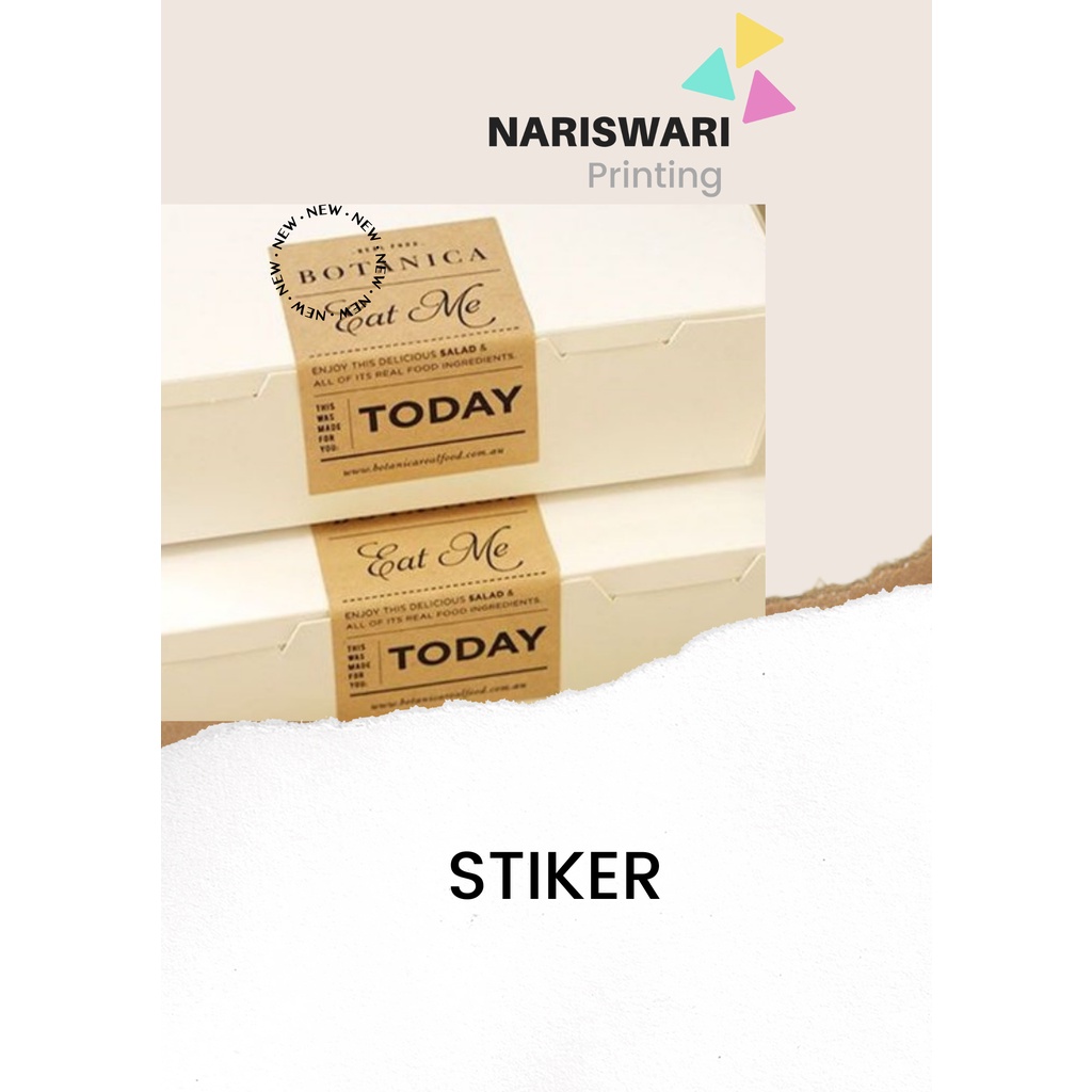 

Stiker Segel Packaging custom