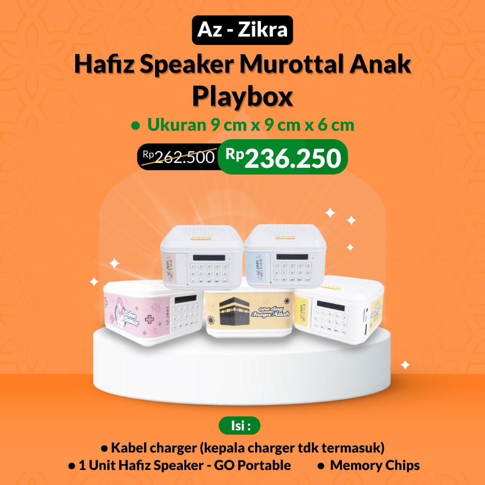 Azzikra - Hafiz Speaker Quran Murottal Anak Playbox