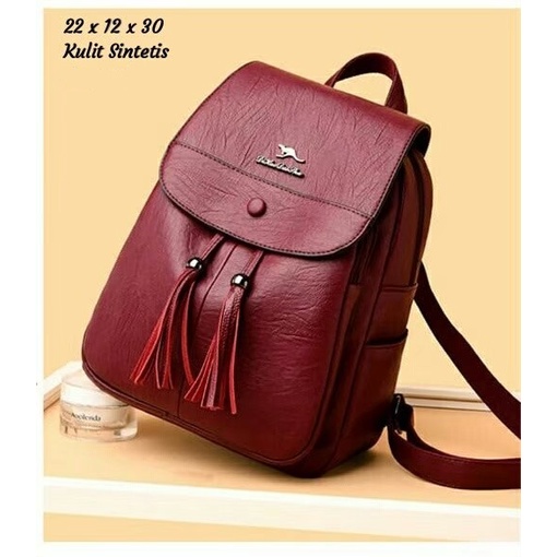 Tas Ransel WanitaDewasa Remaja Buat Kerja kuliah Trand Branded Imut Cantik Terbaru Kekinian Model Style korean Bisa Buat Sekolah SMP SMU