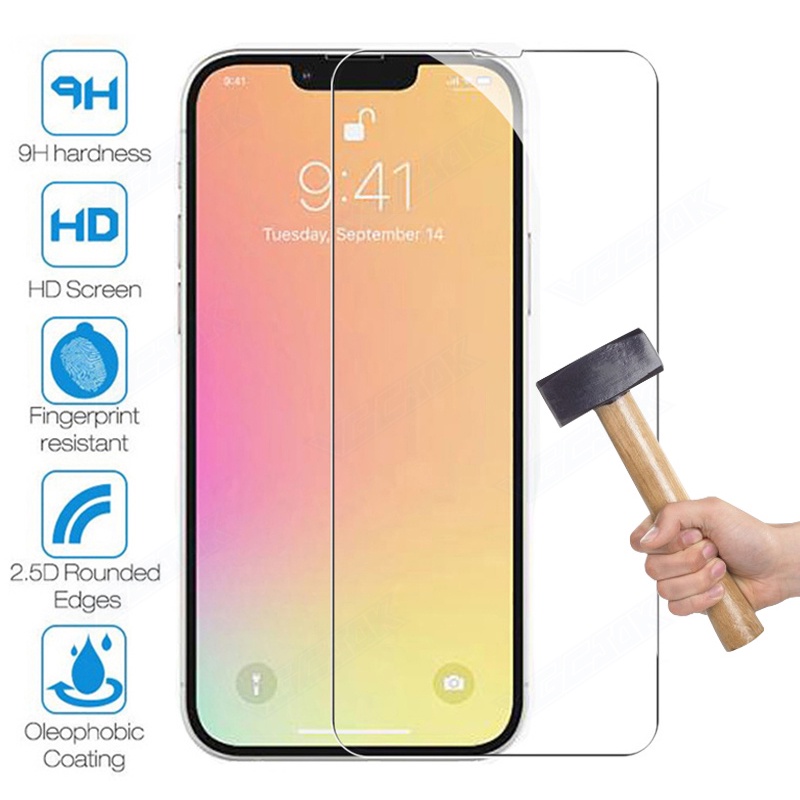 Pelindung Layar Tempered Glass Untuk Apple iPhone 13 12 11 Pro Max X XR XS Max 13 12 Mini 7 8 6S Plus SE 2020