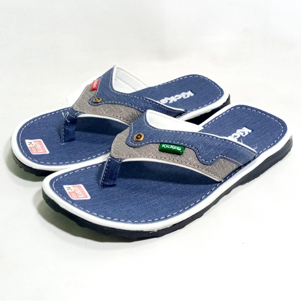 Sandal Anak Laki-Laki Kickers Jepit Jeans Size 28-43