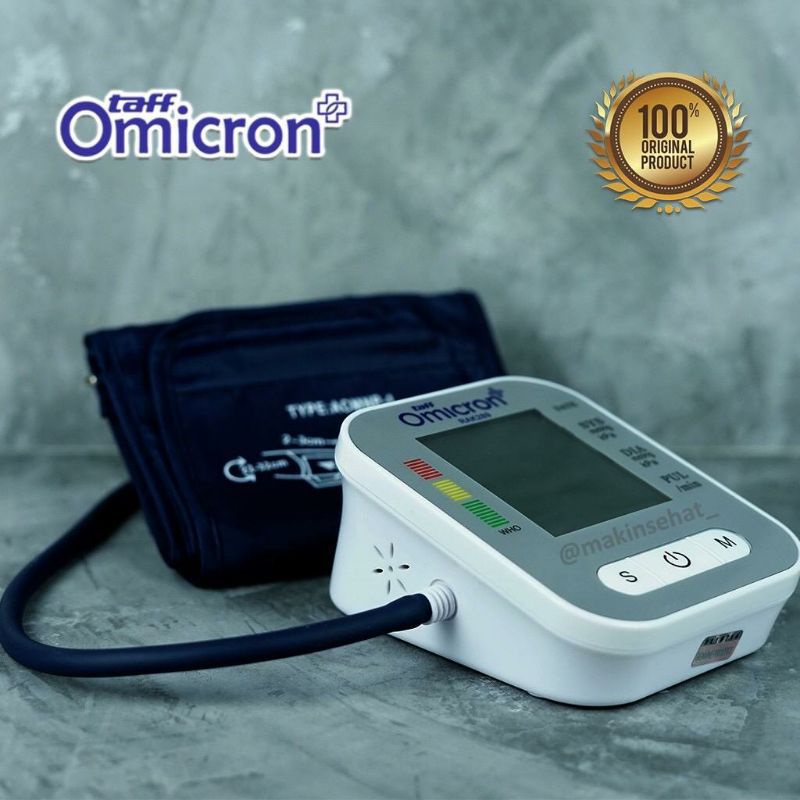 Tensimeter Digital Premium Alat Ukur Tekanan Darah - Omicron WHO Standar Bersuara Voice tensimeter