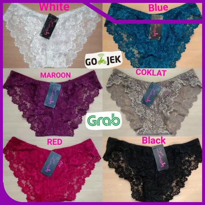 CELANA DALAM WANITA SOREX GSTRING THONG UNDERWEAR LINGERIE ALL SIZE - Putih- ALL SIZE