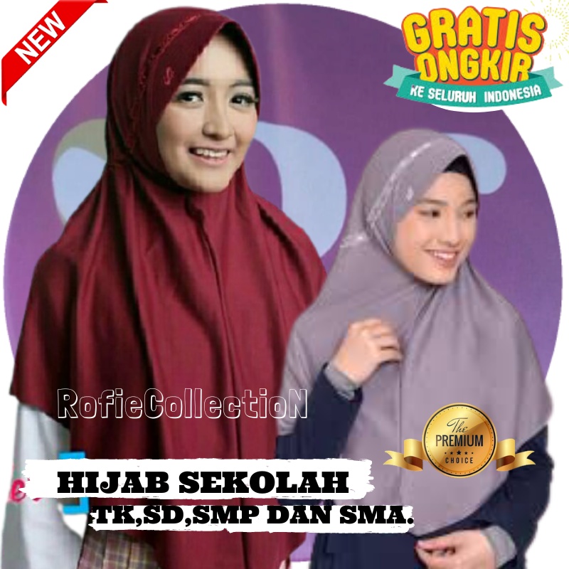 KRUDUNG SEKOLAH RABBANI KW PREMIUM ANAK TK SD SMP DAN SMA WARNA HITAM PUTIH BIRU NAVY COKLAT PRAMUKA
