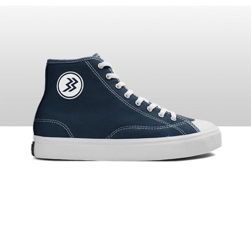 Geoff Max - Timeless Hi Navy White | Sepatu pria