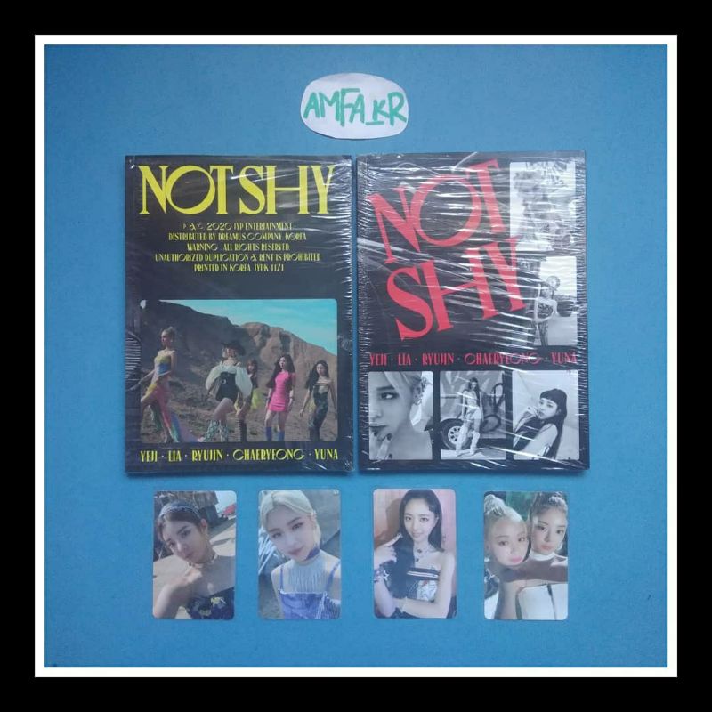 [SHARING] ITZY NOT SHY ALBUM photocard lia ryujin yuna jinlia
