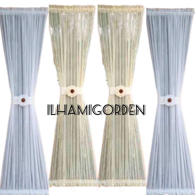 Gorden Kupukupu Jendela Minimalis Gorden Ikat Gorden Pita