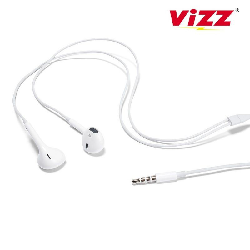 Handsfree Vizz E02 Stereo Headset Vizz Microphone Original Vizz