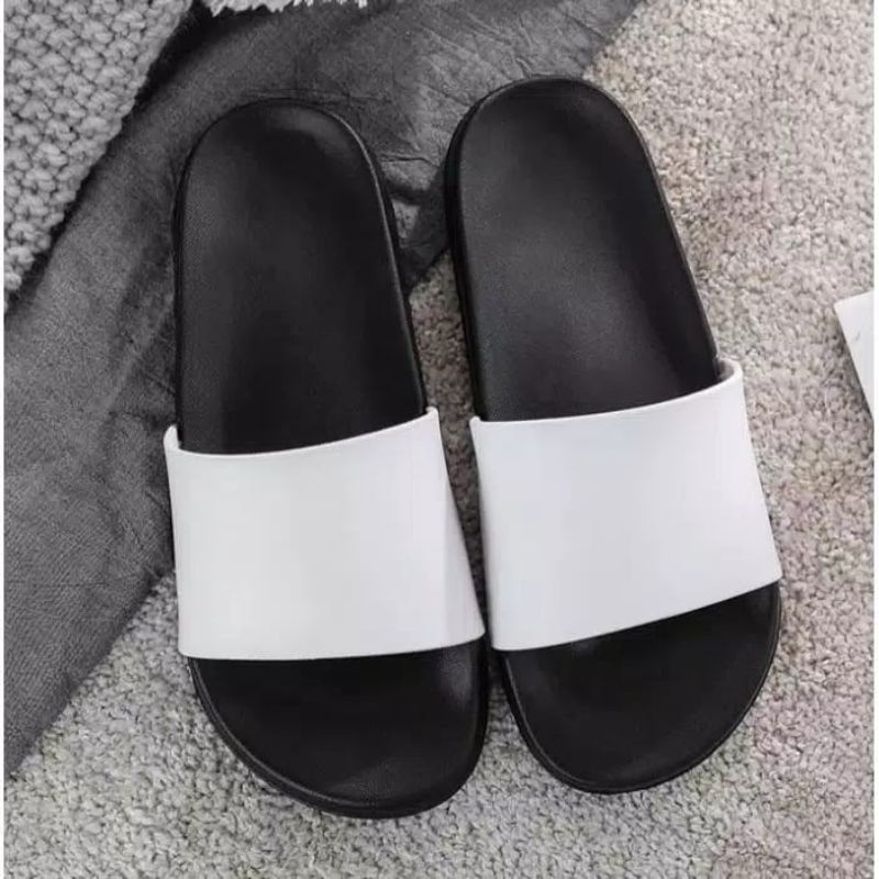 Sandal Slop Pria karet / Sandal Slide Pria / sendal slip on pria terbaru Unisex 39-43