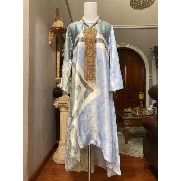 Zaja - Baju Atasan Muslim Perempuan Pakaian Tunik Tie Dye Perempuan Modern Fashion Muslimah Cewek Kekinian Baju Kemeja Muslim Full Warna Perempuan Terbaru