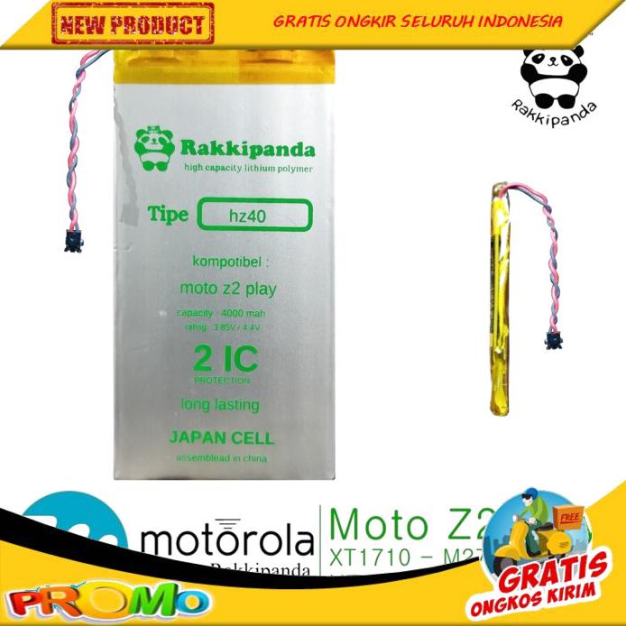 TERBARU BATERAI RAKKIPANDA MOTO Z2 PLAY M274D HZ40 DOUBLE IC PROTECTION BOLEH RESELLER