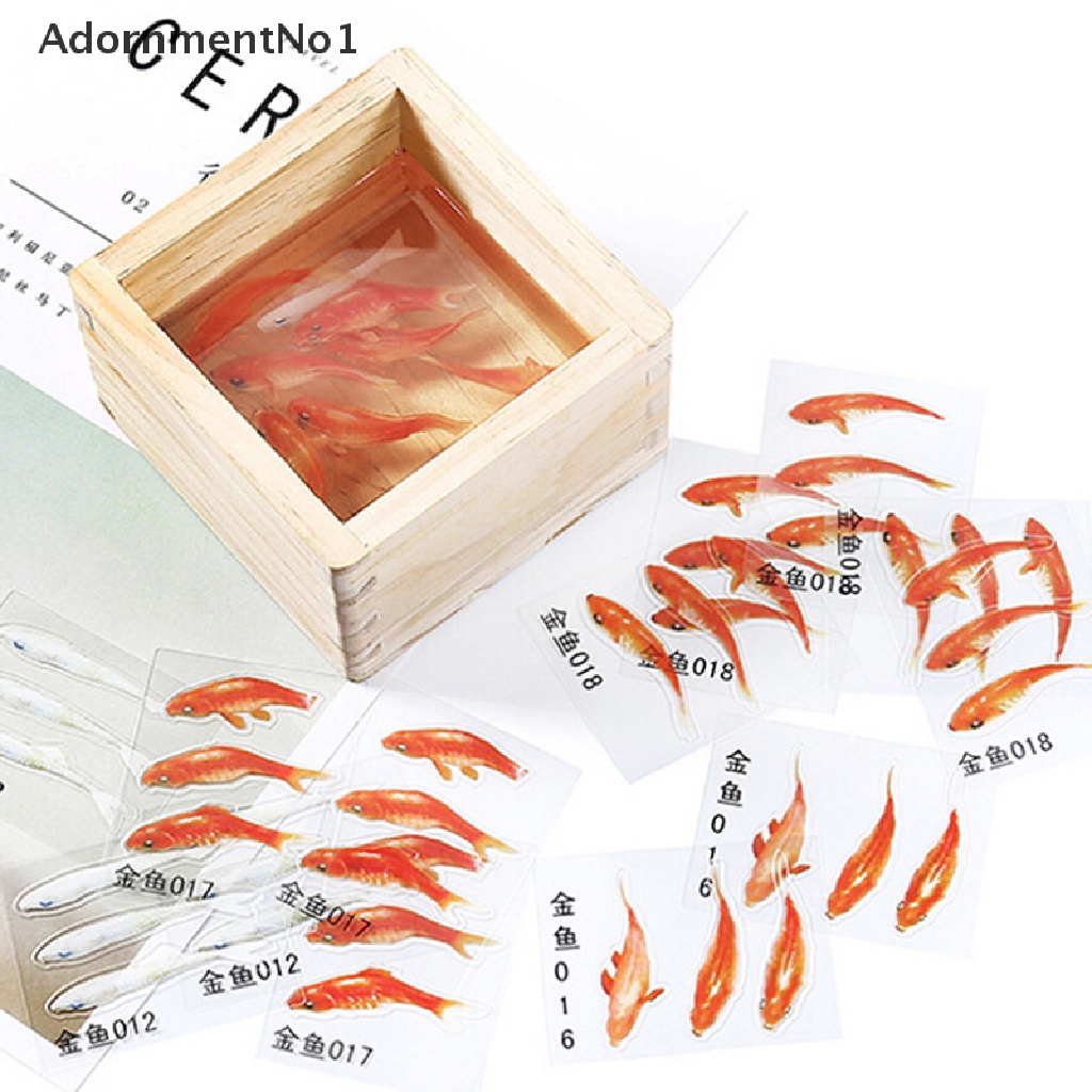 (AdornmentNo1) 3pcs / Set Cetakan Resin Bentuk Ikan Untuk DIY Perhiasan Handmade